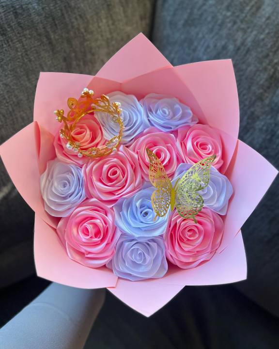 Silk Flowers Bouquet for gift, gift for girls, gift for friends, birthday gift, gift for Valentine's day, gift for mothers day, Eid gift