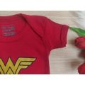 Body MULHER MARAVILHA Personagem Temático Heróis Bebê bori/ Fantasia Mesversário bore promoção 100% algodão barato enxoval menina. 