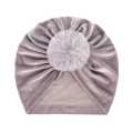 Flower Bow Baby Turban Hat Beautiful Color Kids Newborn Caps Soft Elastic Cotton Baby Girl Infant Beanie Hat New Born Same Color Bow. 