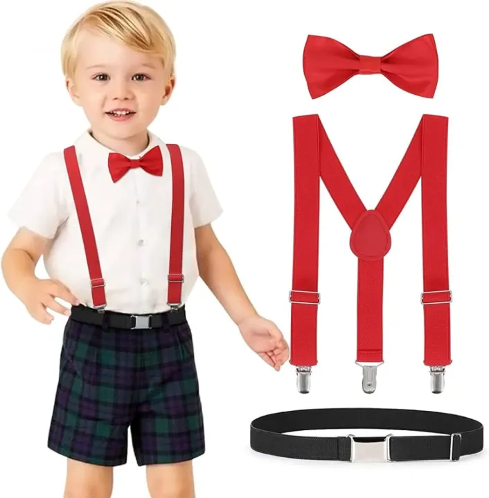 Imported%20Broad%20Strip%20high%20quality%20Suspender%20+%20Bow%20Tie%20for%20Unisex%20-%20Image%204
