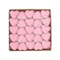 20 White Heart Shaped Tea Light Candles Pack - Heart Candles Pack For Birthday & Anniversary Decoration - Heart Shape Candles For Couples Room Decoration. 
