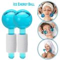 Facial Ice Globes Smart Cool Face Roller Ball, Facial Massage Tools for for Neck Eye Circle Reduce Puffiness Anti Ageing Wriknles Soothing Firming Skin 2Pcs. 