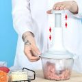 2L Hand Press Push Chopper Large Size | Vegetable & Meat Chopper Grinder. 