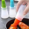 Kitchen Accessories 1Pcs Silicone oil brush liquid grill bottle baking brushes cake pastry oil pen BBQ utensil basting brush oil bottle silicone oil bottle with Brush - Random Color. 