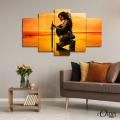 stylish painting Woman movie Poster (5 panel) | Movies Wall Art. 