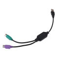 USB Male to ps/2 ps2 female converter cable cord keyboard mouse adapter MJ. 