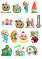 Cocomelon Stickers Pack of 15 Stickers  For Laptop,Desk, Notebook and  Mobile covers DIY Stickers - JangoMango Store. 
