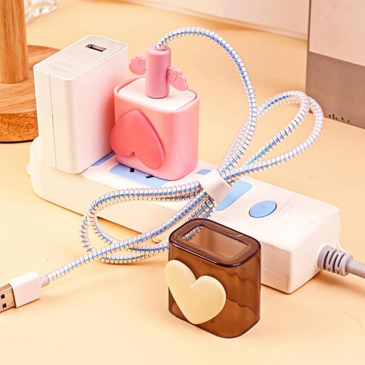Mobile Phone Fast Charger Protector Shell USB Cable Organizer Charger Protective Cover TPU Charging Plug Protective Sleeve Compatible for iphone 18/20W Charger