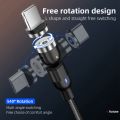 5X Round Magnetic Cable Plug Phone Android Magnet Charger Plug Micro-USB Fast Charging Adapter. 