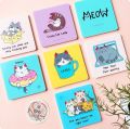 Set of 3 Cute Cat Acrylic  Tea Coaster, Water Coaster, Glass Coaster, Acrylic Caoster,. 