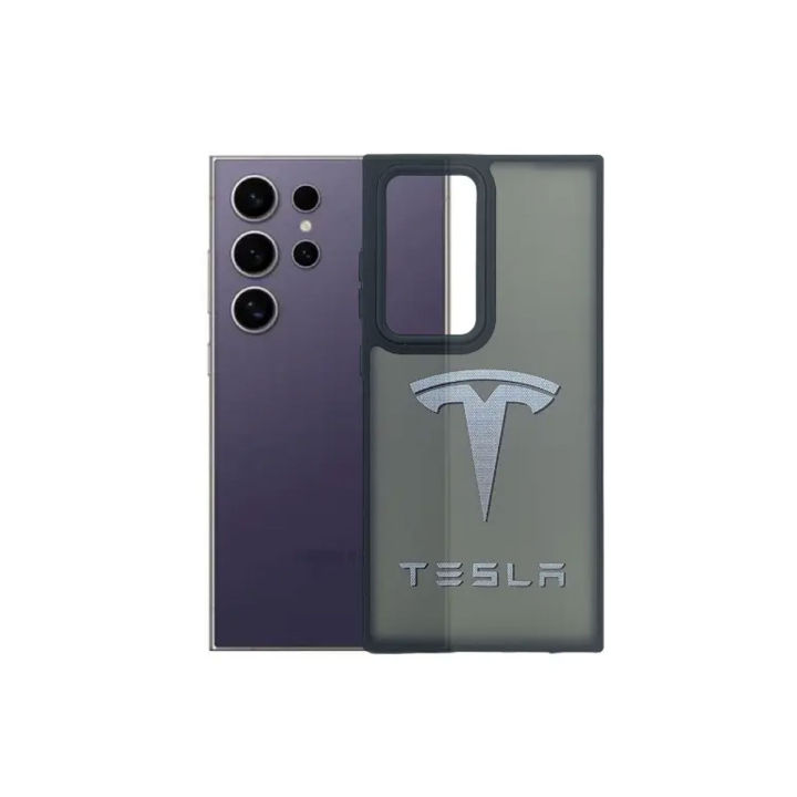 Samsung S24 Ultra 3D Printed Matte Hard Silicone Back Case (TESLA)