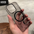 HOCE Ultra Thin HD Clear Hard PC Phone Cases For iPhone 11 12 13 14 15 16 Pro Max 14 15 16 Plus Magsafe Case Magnetic Transparent Back Cover. 