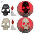 Human Skull Wall Lamp Decor Gothic Halloween Night Light Plug in Party Atmosphere Light. 