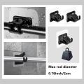 8PCS Curtain Rods No Drill Curtain Rod Brackets Hooks Stick Transparent Hook Holders for Home Bathroom and Hotel Use. 
