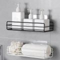 Bathroom shelf corner shelf storage box shower wall shelf viscose non-drilled iron kitchen bathroom shelf. 