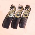 Retro Natural OX Cow Horn Dragon Phoenix Peacock Comb Hair Brush Health Scalp Massage Anti-static Combs Detangle Woman Gift. 