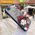 chenyyka For Iphone 6 Plus Iphone 6s Plus Case Cartoon Cute Snow White Thin Edge Frosted Transparent Hard Cases Shockproof Casing Full Cover Protect Case. 