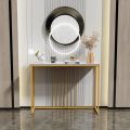 Console table living room furniture rectangle console table hotel black wood or black top metal contemporary Hallway entry table. 