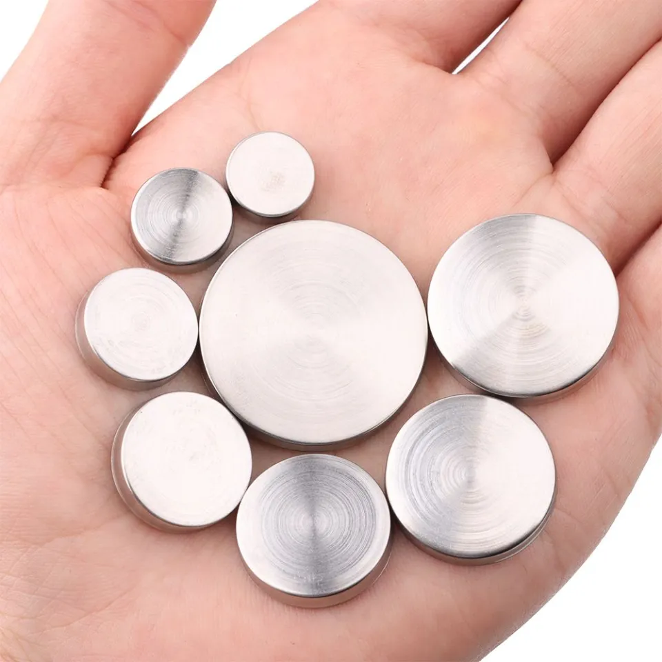 TOPPERFUN Mirror Decorative Screw Caps Stainless Steel Mirror