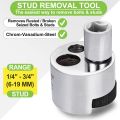 Stud Remover  Fit 1/4" to 3/4" (6 to 19mm) Bolt Extractor Nut Splitter With Knurled Roller and Cam Lock, Stud Extractor Tool For Broken Bolt Remover or Seized Studs. 