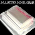 20 Pcs Self-adhesive Plastic Bags For Packaging - High Quality Transparent Self-Adhesive Clear OPP Plastic Bag. 