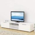 TVUNIT102 - Gloss White TV Console Entertainment Unit MDF Lasani Table Living Room Meuble TV Bedroom Furniture Console Desk. 