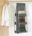 6 Pockets Double-sided Hanging Storage Bags with Hanging Hook / Handbag, Purse, Bags Organizer 1 Pcs. 