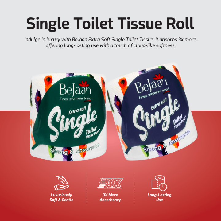 BeJaan Extra Soft 2-ply Single Toilet Tissue Paper | Daraz.pk
