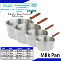 Silver Milk Pan | Metal Finish Milkpan | Sauce Pan for Tea|  Silver Pots for Milk | High Quality Best Material Milk Pot. 