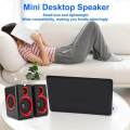 Portable 2.0 Multimedia Speaker System Extra BASS Wired USB Speaker Powered 3.5MM AUX for PC Desktop Laptop Notebook Tablet Smartphones Subwoofer Speaker. 