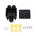 3 Way Plastic Waterproof External Electrical Junction Box Wire Connector IP68 Junction Cable Box for Outdoor External Wiring. 