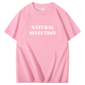 Classic t shirt for men Natural Selection Columbine men's short sleeve t-shirt Tees Shirt Cotton T Shirts Summer Men's clothing. 