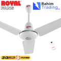 Royal Fan Ceiling 56 inch i Turbo 30 Watt Inverter Deluxe Model White Colour Pure Copper Wire  |fan| |royal Fan| Ceiling fan| Available at Rahim Trading Co.. 