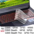 【3C VictoryEagle Store】Cover for MSI GS65 Stealth GF65 GF63 WF65 WS65 WP65 15 15.6 14 Silicon Protector Case Gaming Laptop Accessory. 