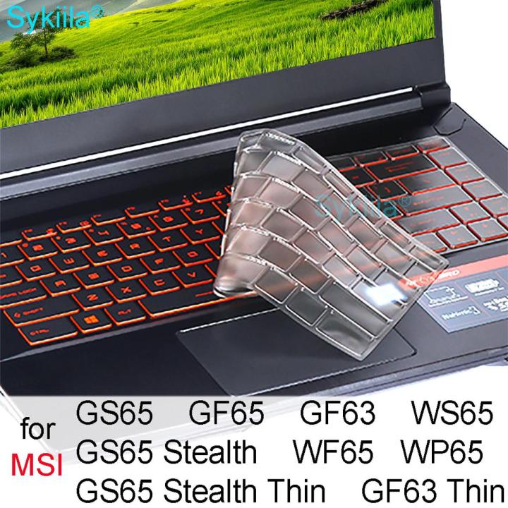 【3C VictoryEagle Store】Cover for MSI GS65 Stealth GF65 GF63 WF65 WS65 WP65 15 15.6 14 Silicon Protector Case Gaming Laptop Accessory