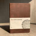 Dot Grid Journal, Bullet journal Notebook, Diary. 120 g/sm Ultra Thick Paper, 5mm Dot Grid, Premium Vegan Leather Hard Cover, 160 pages, Ivory color Pages, Round Corner. 