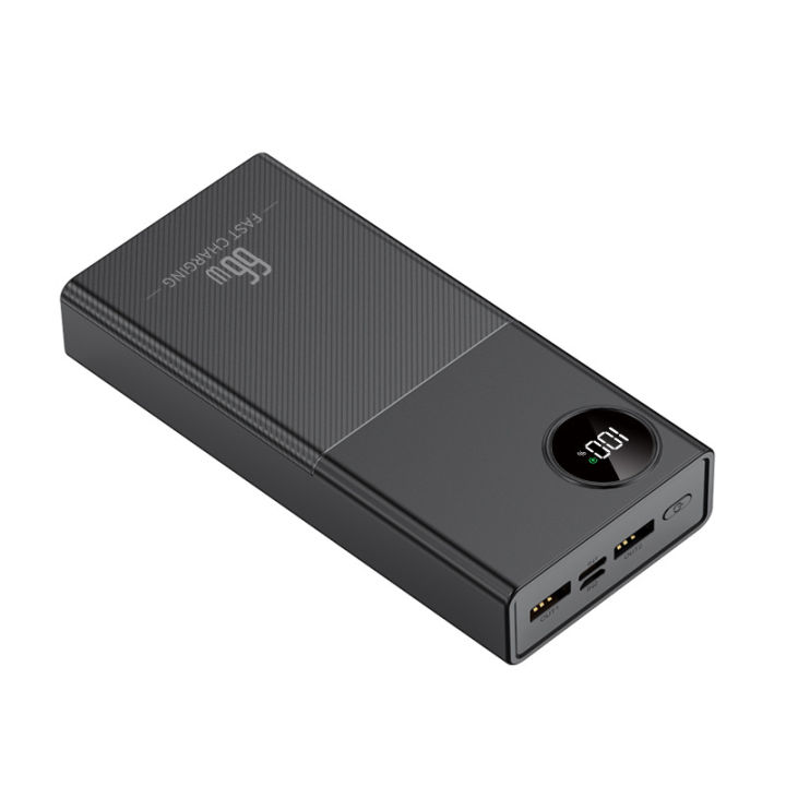66W Super Fast Charge Power Bank 20000mAh with biult in Cables Portable External Battery Fast Charger