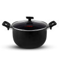 CHEF Non Stick Heavy Guage Casserole/Degchi/Cooking Pot - 22 cm. 