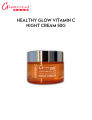 Glamorous Face Vitamin C Night Cream + Skin Identical Q10 Healthy Glow  100% Organic Multi - Function 50g. 