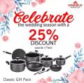 Sonex Classic Gift set Non Stick Cookware set 18pcs (50040) Random Color. 