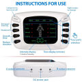 Electronic Pulse Massager - Digital Physiotherapy Machine - Full Body Pulse Muscle Relax Massage Pain Relief Neck back Shoulder waist feet Massaging machines 8 modes Massage - Stroke acupuncture slippers cupping scrapping immunotherapy Slimming Massager. 
