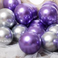 50 Pcs Metallic Balloons - Pure Shinning Balloons For Birthday Party Decoration. 