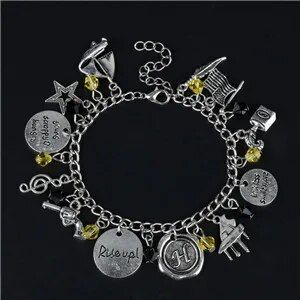 【Top mobile】Hamilton Music Charm Bracelet Musical "Rise Up" Bracelet Music Symbol Hand Accessoreis