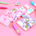Cute Pocket Note Pad Notebooks With Pen A7 Size. 