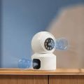 V380 Pro Dual Lens Security Camera,Color+Night Vision,Auto Tracking,4MP (2+2) Wireless Indoor WIFI SECURITY CAMERA. 