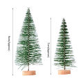 Miniature Pine Tree Vivid Wooden Bases Desktop Trees Decor. 