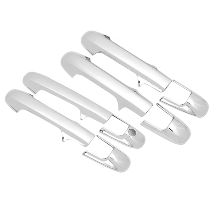 OUMERY Car Chrome Car Exterior Side Door Handle Cover for Honda Accord Sedan 4 Doors 2003-2007 Without Passenger Side Keyhole