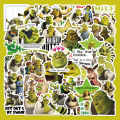52 cartoon Shrek stickers, suitcases, hand ledgers, phone cases, laptops, decorative stickers. 