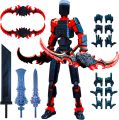 (Assembly Completed) 4Pcs T13 Action Figure Set,Titan 13 3D Printed Multi-Joint Movable Action Figure Robot Toy Gifts for Kids. 