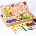 Wooden Multi functional Digital Box Montessori Educational Kids Toys Learning Education Math Toy Mathematics Toy for Children. 
